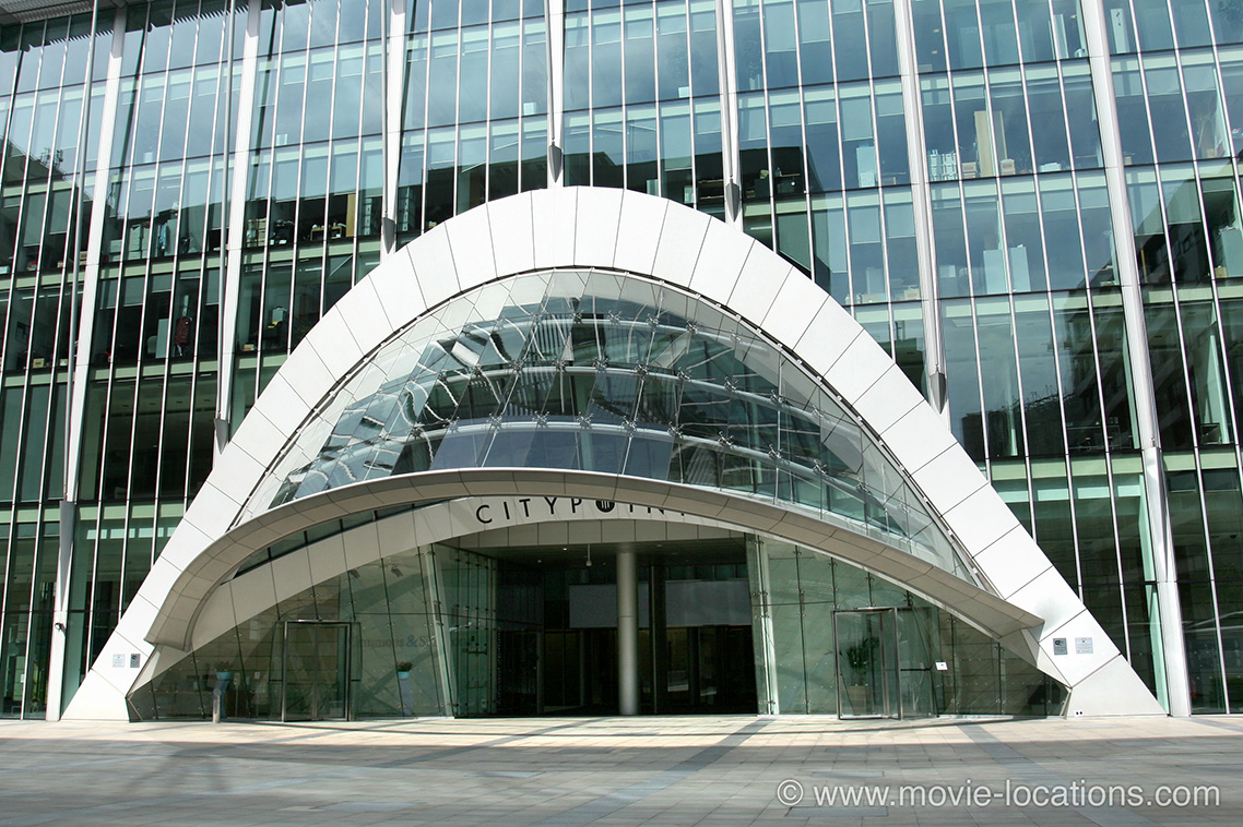 Batman Begins film location: CityPoint, Ropemaker Street, London EC2