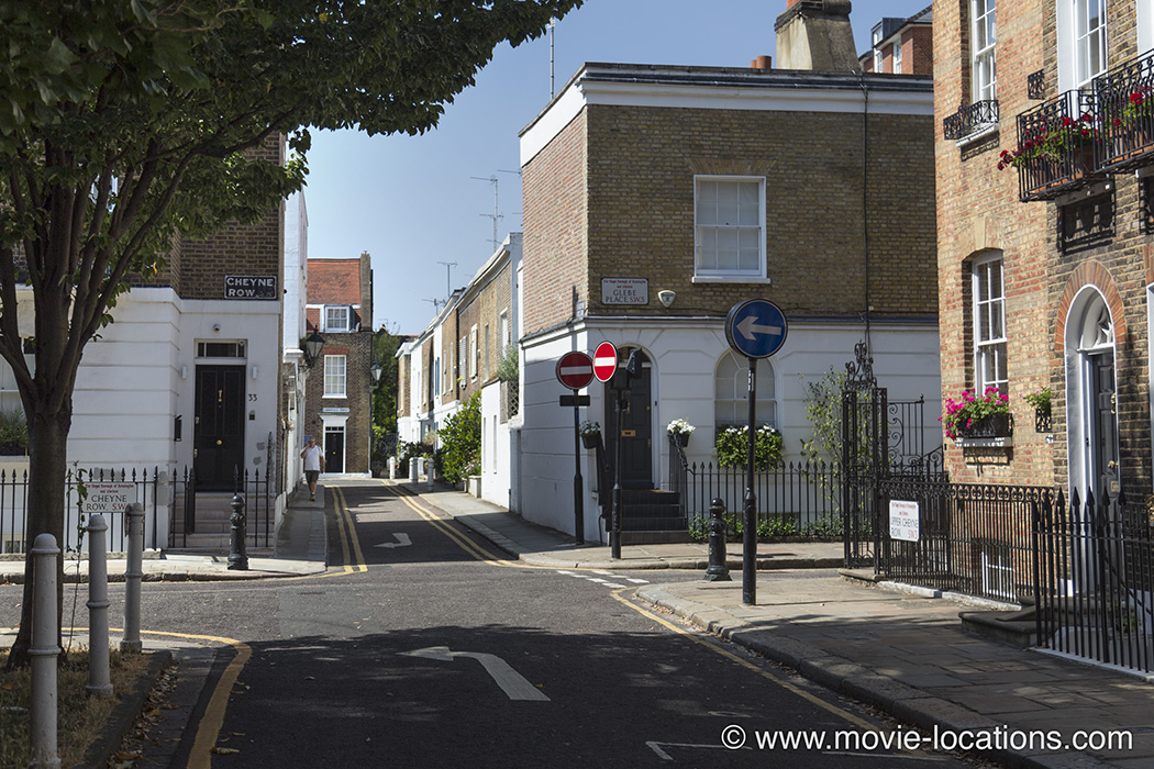 Around The World In 80 Days filming location: Upper Cheyne Row, Chelsea, London SW3