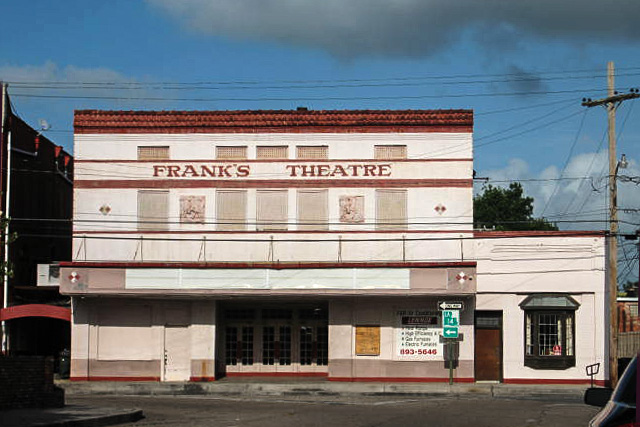 The Blob filming location: Frank's Theater, South Jefferson Street, Abbeville, Louisiana
