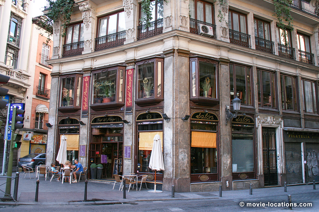 The Bourne Ultimatum film location: Cafe del Principe, Plaza de Canalejas, madrid