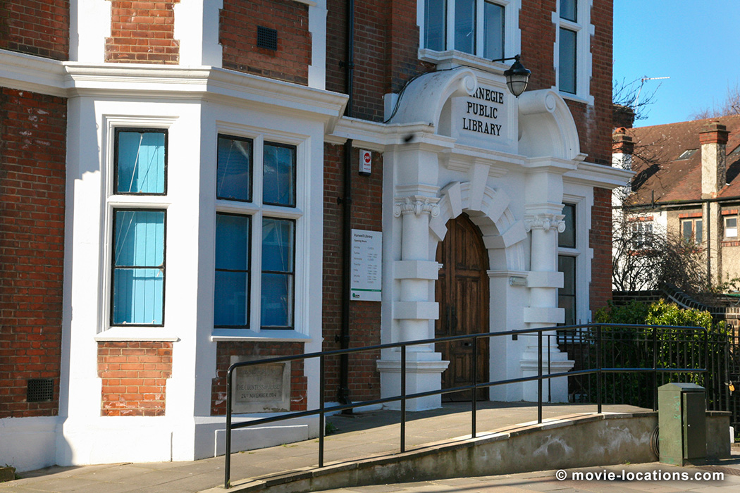 Carry On Constable film location: Hanwell Library, Cherington Road, Hanwell, London W7