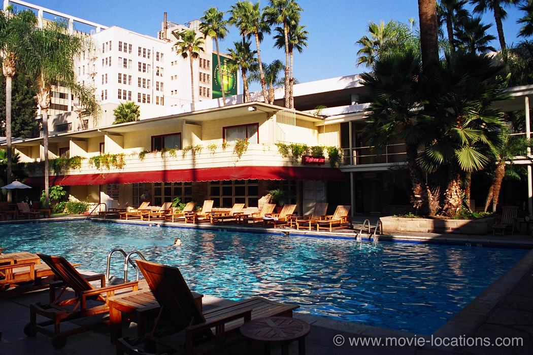 Catch Me If You Can film location: the pool, Roosevelt Hotel, 7000 Hollywood Boulevard, Hollywood, Los Angeles