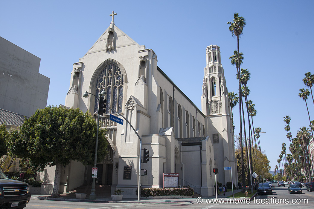 Death Becomes Her film location: Saint James' Episcopal Church, Wilshire Boulevard, Midtown Los Angeles