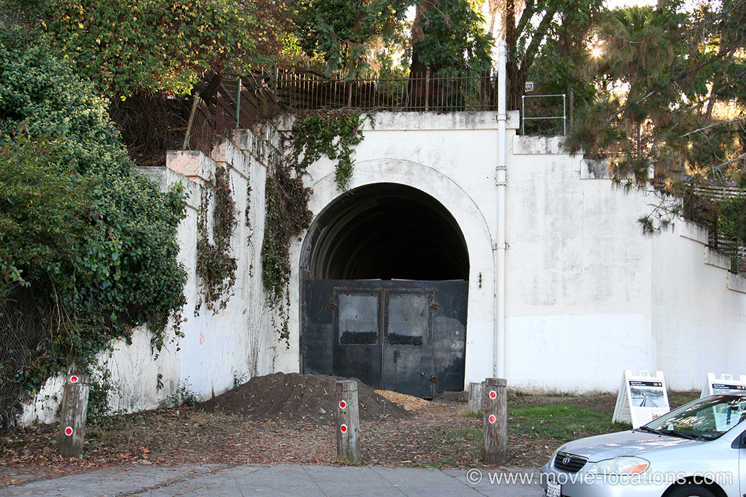 Dirty Harry film location: Fort Mason Tunnel, Van Ness Avenue, San Francisco