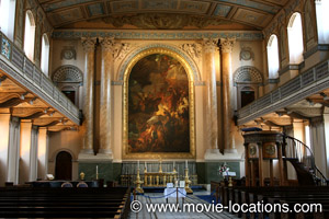 Four Weddings and a Funeral film location: Royal Naval College Chapel, Greenwich, London