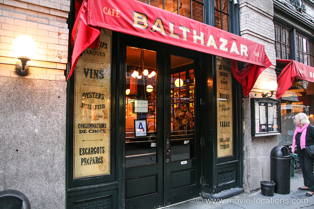 Hitch filming location: Balthazar Restaurant, Spring Street, New York