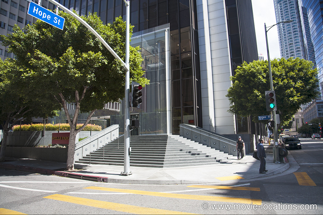 Inception filming location: Wilshire Boulevard at Hope Street, Downtown Los Angeles