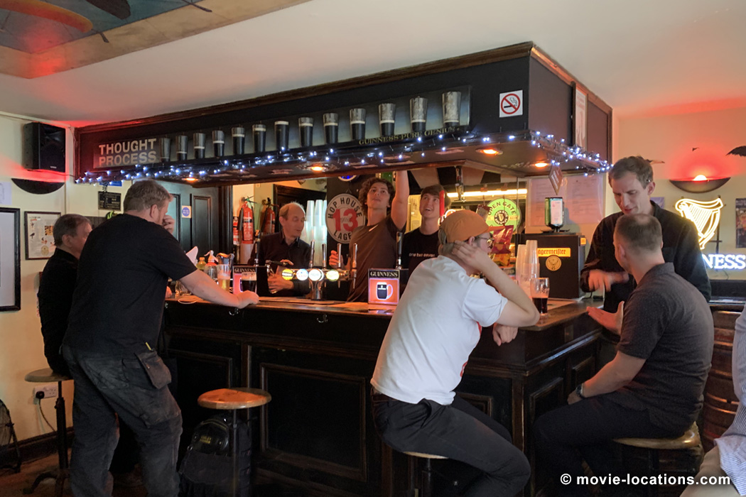 Last Night In Soho location: the Soho bar: Toucan Bar, Carlisle Street, Soho