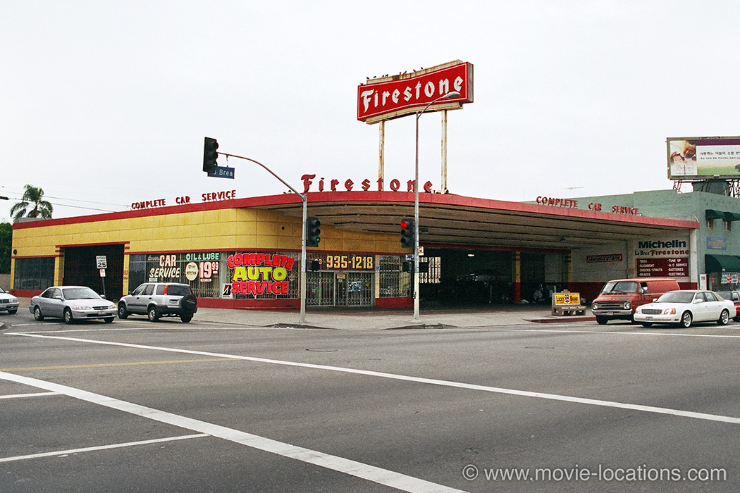 Lost Highway location: Firestone Garage, South La Brea Avenue, Los Angeles