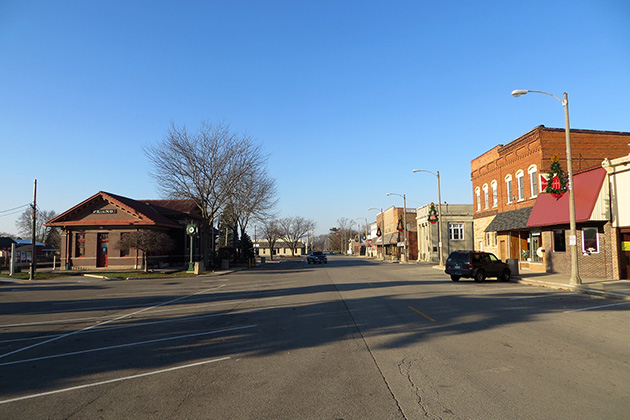 Man Of Steel film location: Main Street, Plano, Illinois