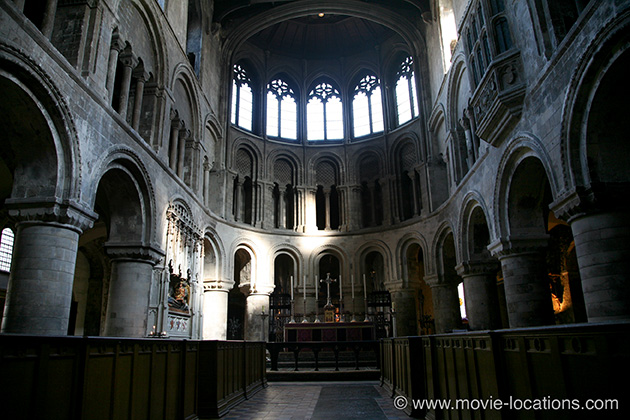 Sherlock Holmes film location: Priory Church of St Bartholomew the Great, Smithfield, London