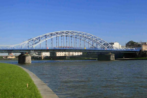 Schindler's List filming location: Pilsudski Bridge, Krakow, Poland.