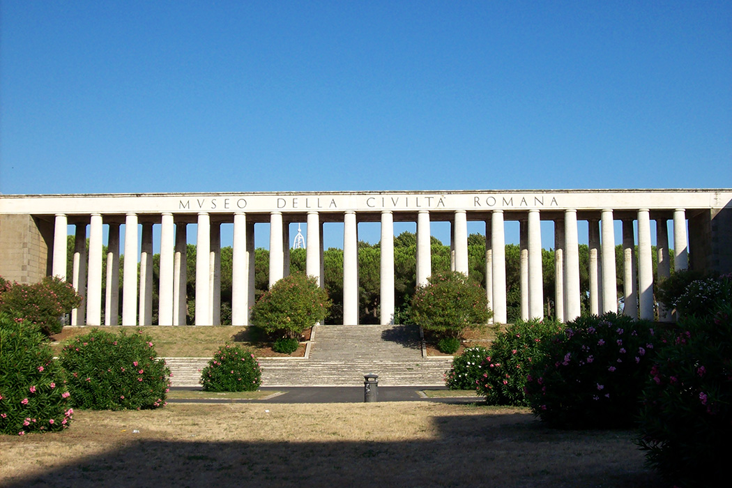 Equilibrium filming location: Museo della Civila Romana (Museum of Roman Civilization), Piazza Giovanni Agnelli, EUR, Rome