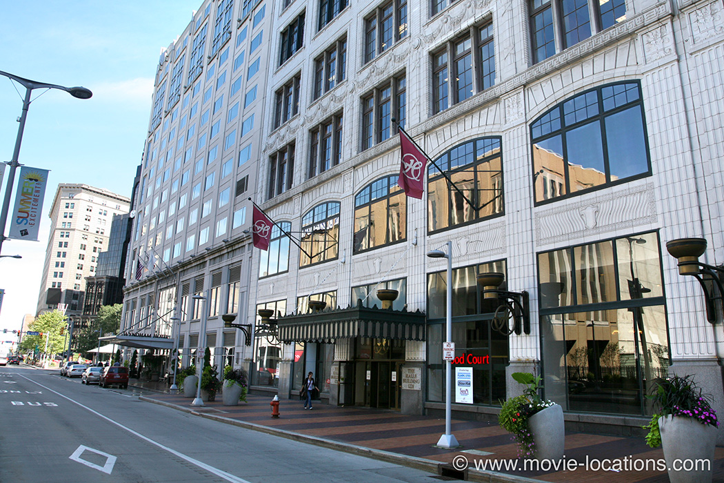 Spider-Man 3 filming location: Euclid Avenue at 13th Street, downtown Cleveland