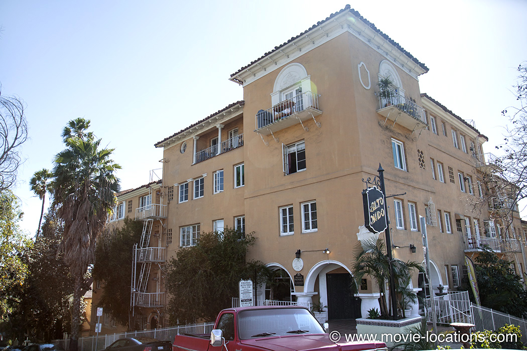 Sunset Boulevard film location: Alto Nido Apartments, 1851 North Ivar Street, Hollywood