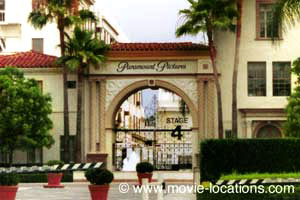 Austin Powers In Goldmember film location: the Paramount Studio gate, now part of the Paramount lot, Hollywood