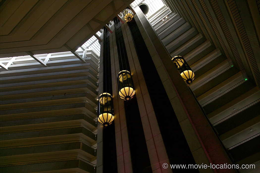 The Towering Inferno location: Hyatt Regency Hotel, Embarcadero Center, San Francisco