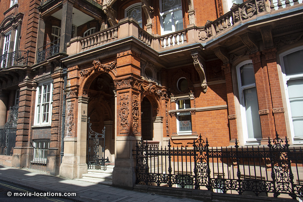 Wilde film location: South Audley Street, Mayfair, London