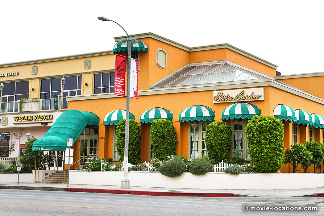 The 40-Year-Old Virgin location: Bistro Garden, Ventura Boulevard, Ventura, San Fernando Valley