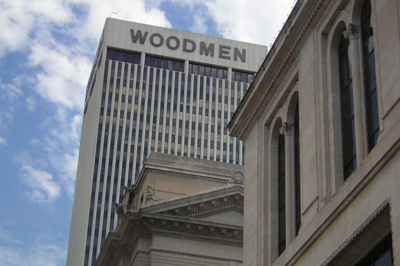 About Schmidt film location: Woodmen of the World, Farnam Street, Omaha, Nebraska
