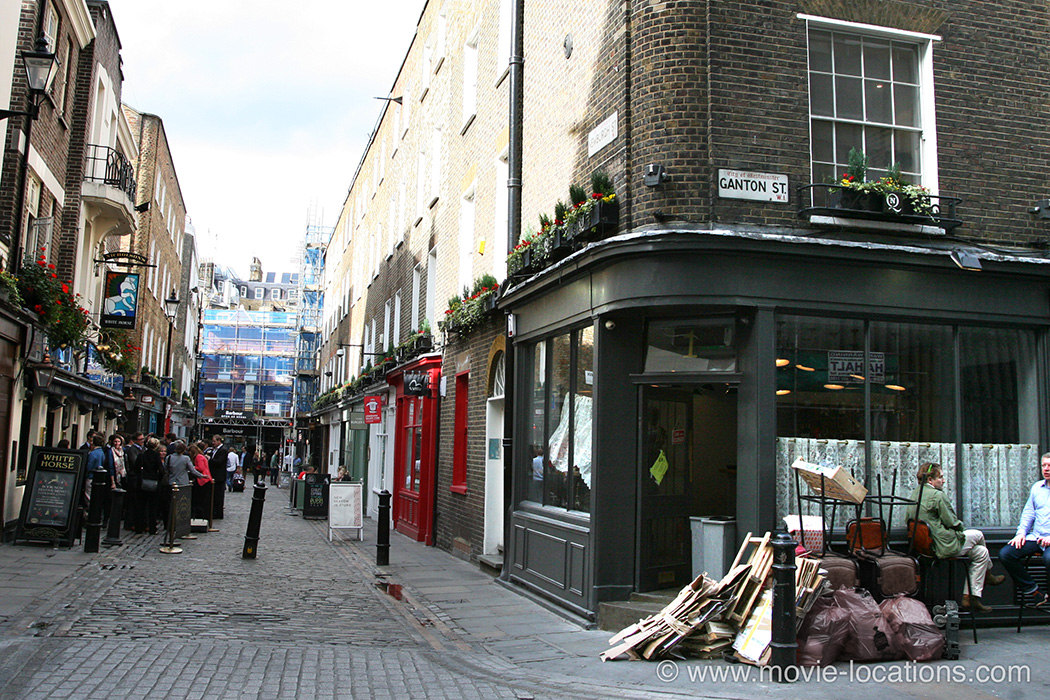 About Time film location: Newburgh Street, Soho, London W1