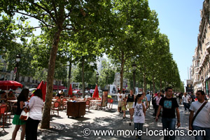 A Bout de Souffle film location: Champs Elysees, Paris