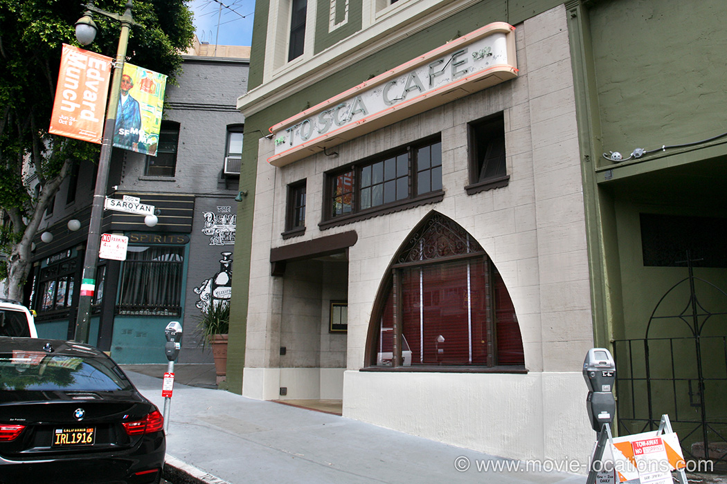 Basic Instinct filming location: Tosca, 242 Columbus Avenue, San Francisco