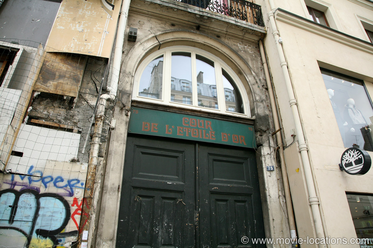 Before Sunset filming location: Court de l’Étoile d’Or on the north side of rue du Faubourg Saint-Antoine, Paris