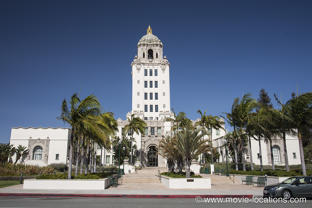 Beverly Hills Cop filming location: Beverly Hills City Hall, North Crescent Drive, Beverly Hills
