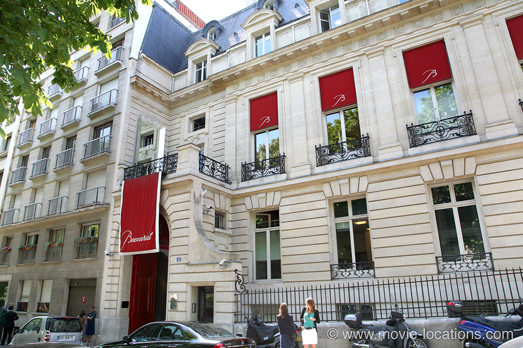 The Bourne Identity filming location: Baccarat, 11 Place des Etats Unis, Paris