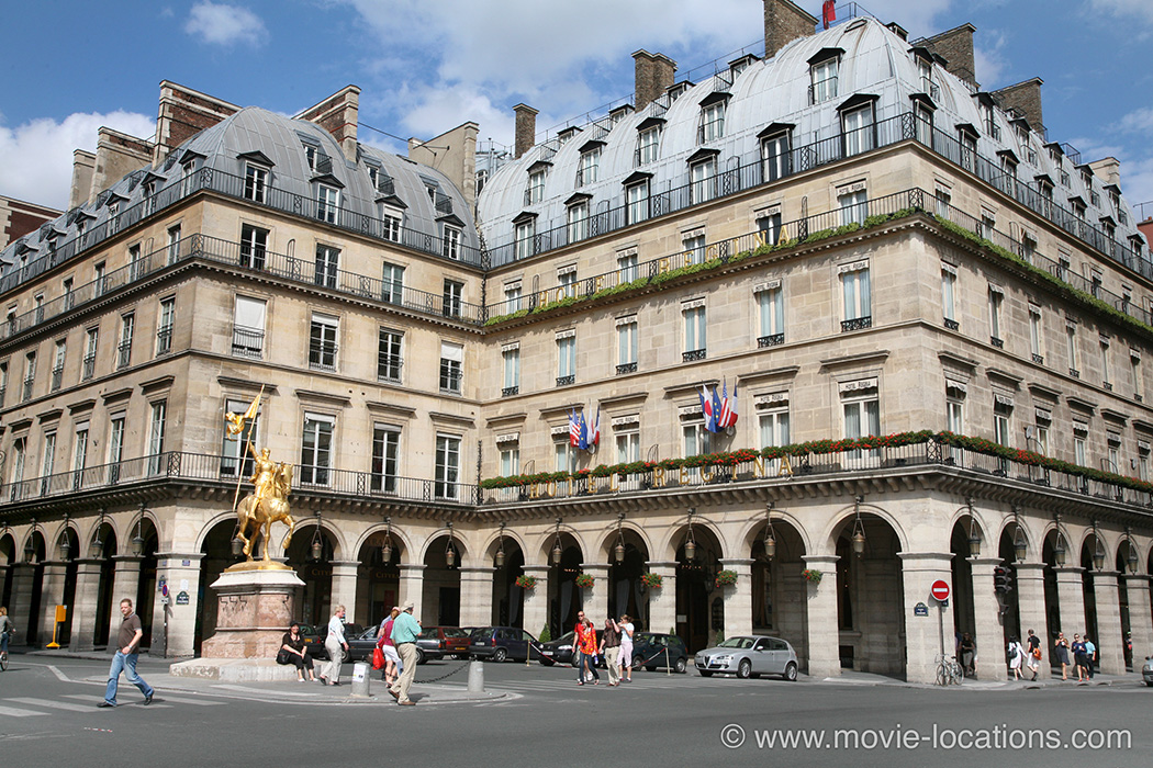 The Bourne Identity filming location: Hotel Regina, Place des Pyamides, Paris