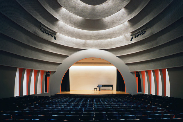 The Bride! film location: Tishman Auditorium, The New School, West 12th Street,, Manhattan