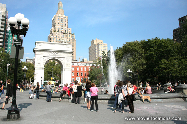 The Bride! film location: Tisch Fountain, Washington Square Park, Greenwich Village, Manhattan