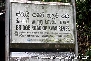 The Bridge On The River Kwai location: Maskeliya Oya, Kitulgala, Sri Lanka