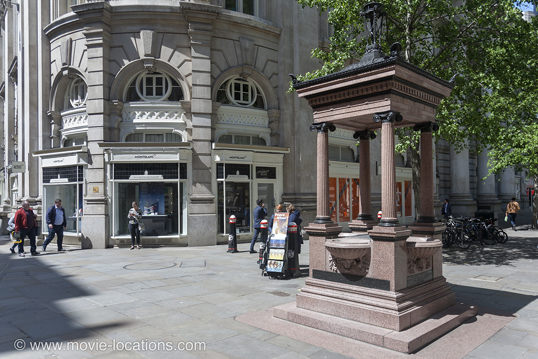 Bridget Jones's Diary location: Royal Exchange Buildings, Cornhill, London EC3