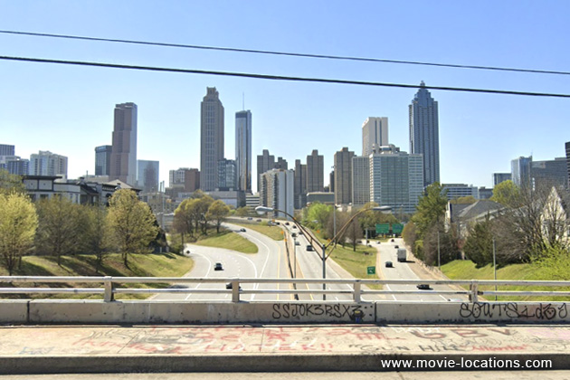 Bugonia film location: Jackson Street Bridge, Atlanta, Georgia