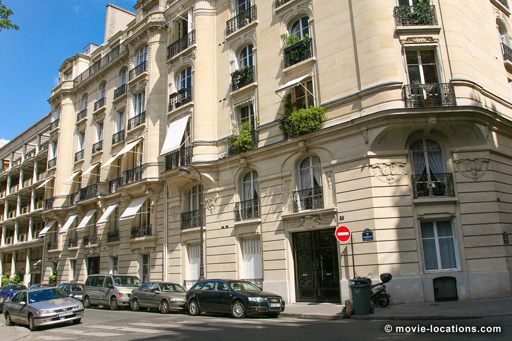 The Discreet Charm of the Bourgeoisie filming location: 2 rue de Franqueville, Passy, Paris