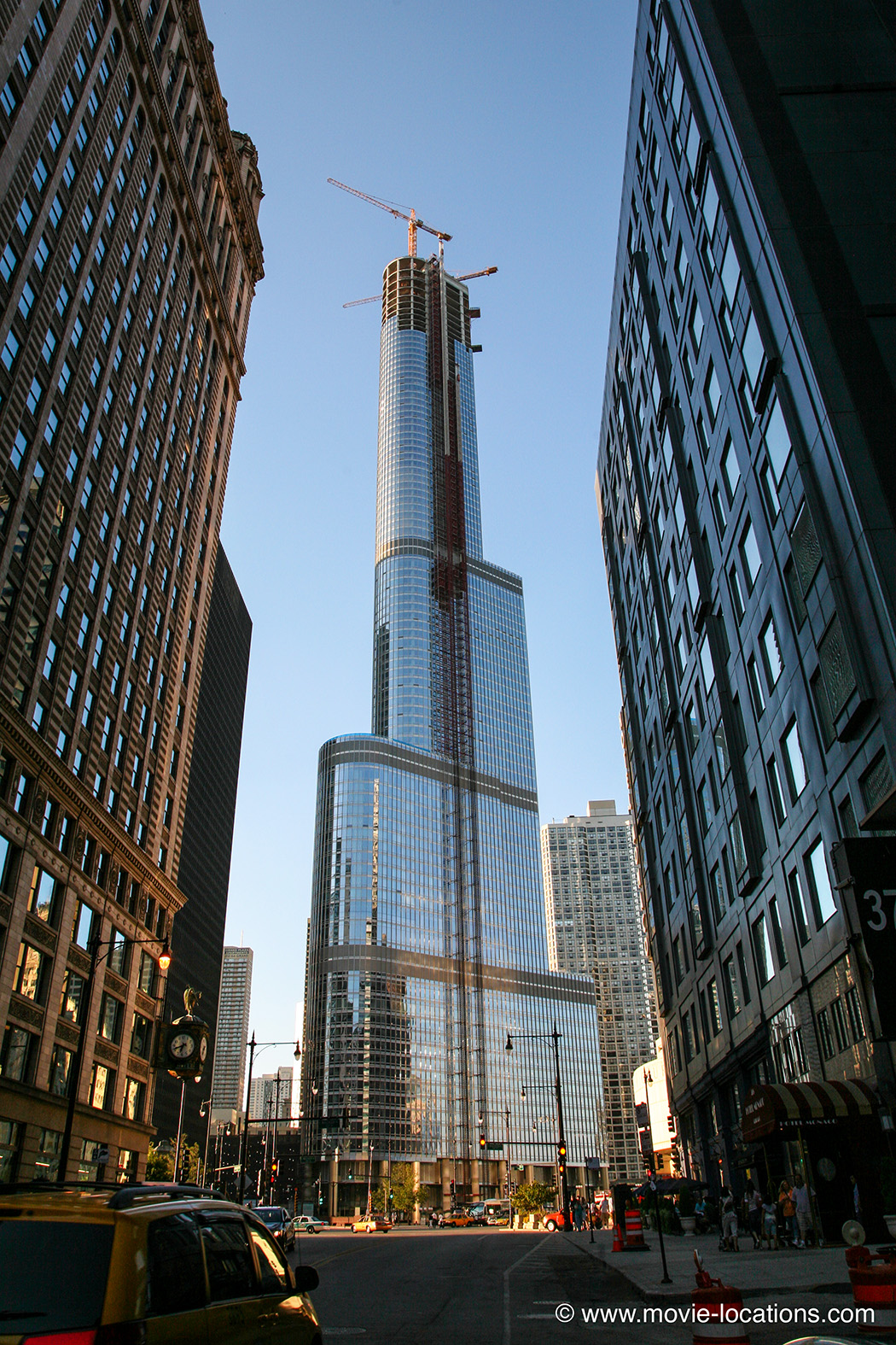 The Dark Knight film location: Trump Tower, North Wabash Avenue, Chicago