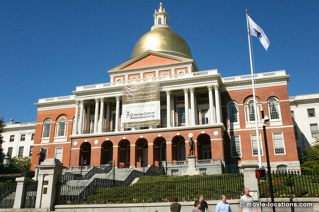 The Departed film location: Massachusetts State House, Beacon Street, Boston