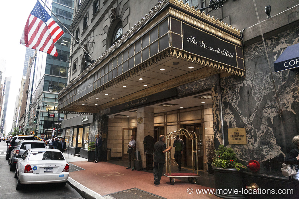 The Dictator film location: Roosevelt Hotel, East 45th Street, Midtown New York
