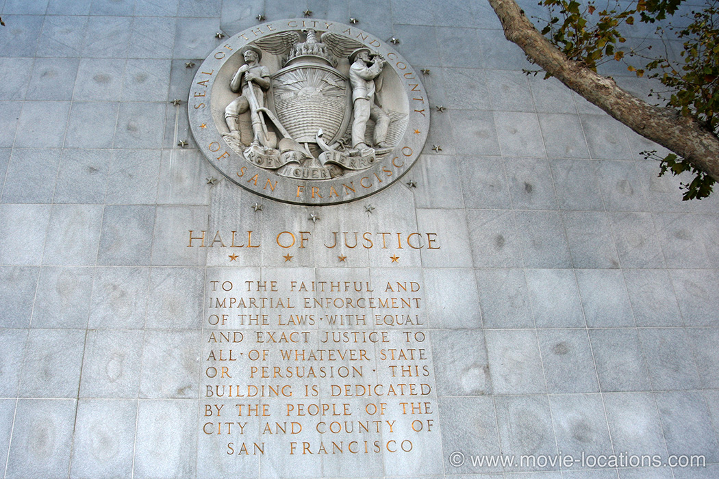 Dirty Harry film location: Hall of Justice, Bryant Street, South of Market, San Francisco