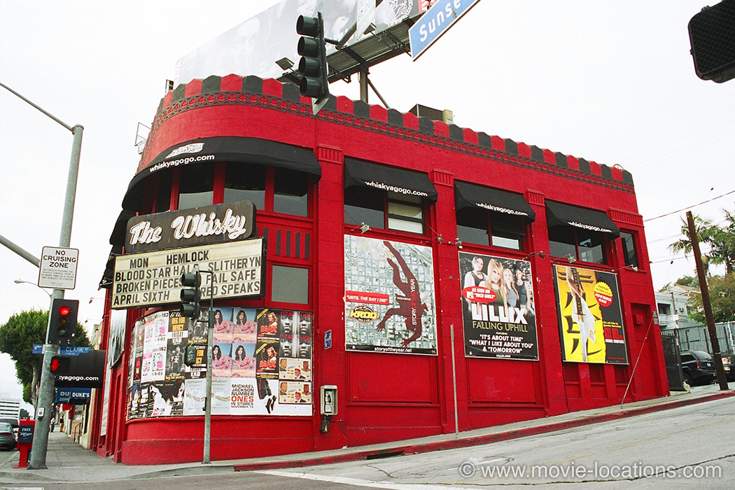 The Doors film location: The Whisky-a-GoGo, Sunset Boulevard, West Hollywood, Los Angeles
