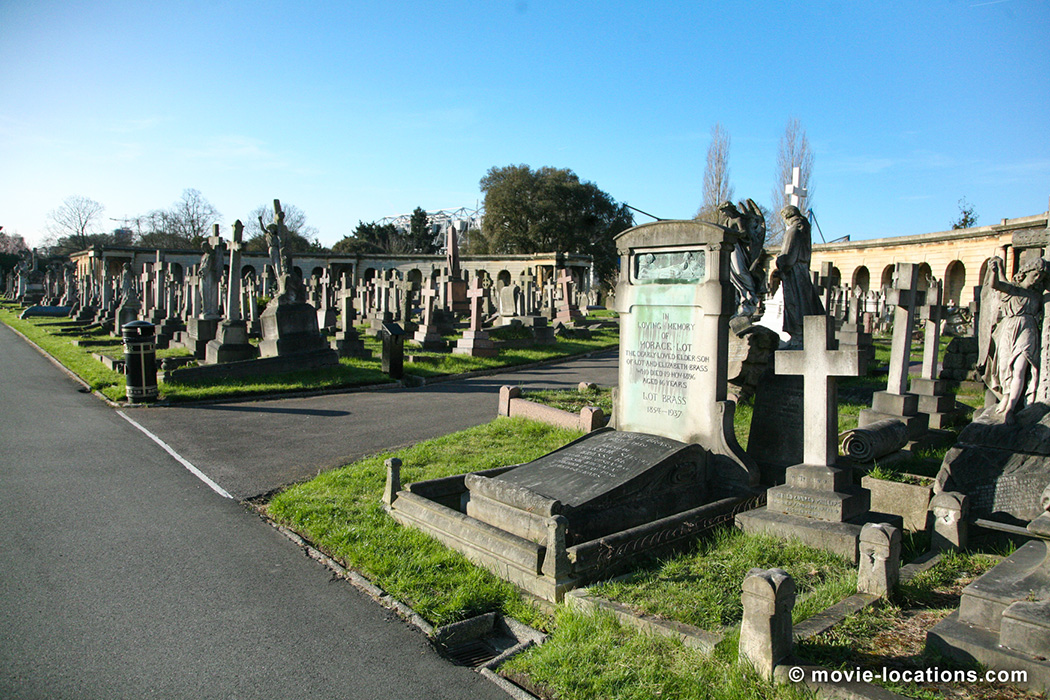 Eastern Promises film location: Brompton Cemetery, Old Brompton Road, London SW5