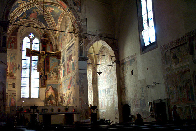 The English Patient filming location: Bacci Chapel, Basilica of San Francesco, Arezzo, Italy