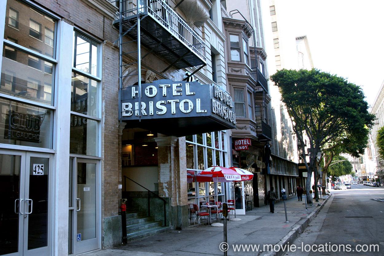 Fight Club filming location: Hotel Bristol, West Eighth Street, downtown Los Angeles