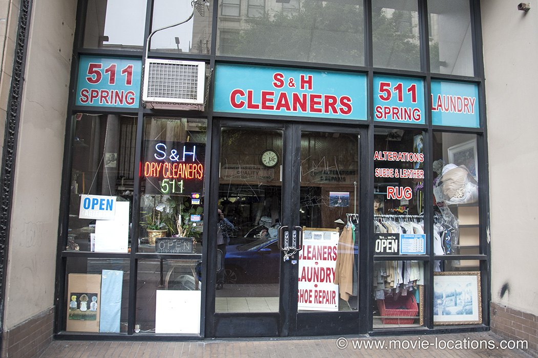 Fight Club filming location: S&H Cleaners, South Spring Street, Downtown Los Angeles