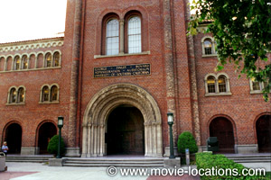 Forrest Gump location: Bovard Administration Building, University of Southern California, Exposition Park, Los Angeles