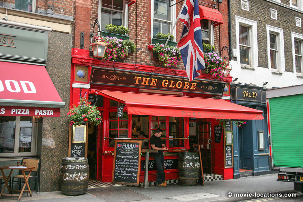 Frenzy film location: The Globe, Bow Street, Covent Garden, London