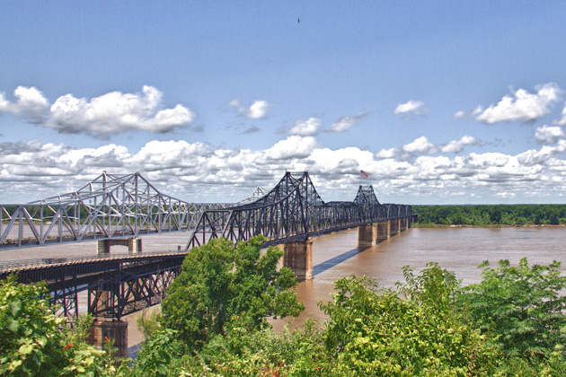 The Girl In The River film location: Vicksburg Bridge, Vicksburg, Mississippi