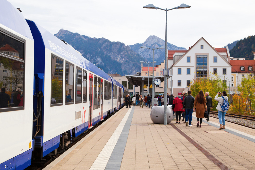 The Great Escape film location: Fussen Railway Station, Bavaria, Germany